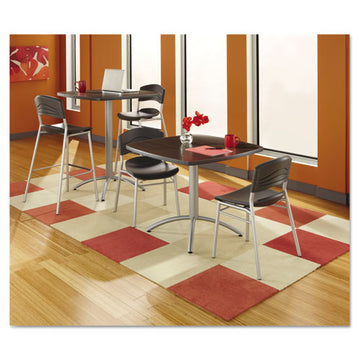 Iceberg Cafeworks Table, Cafe-height, Square Top, 36 X 36 X 30, Gray-silver freeshipping - TVN Wholesale